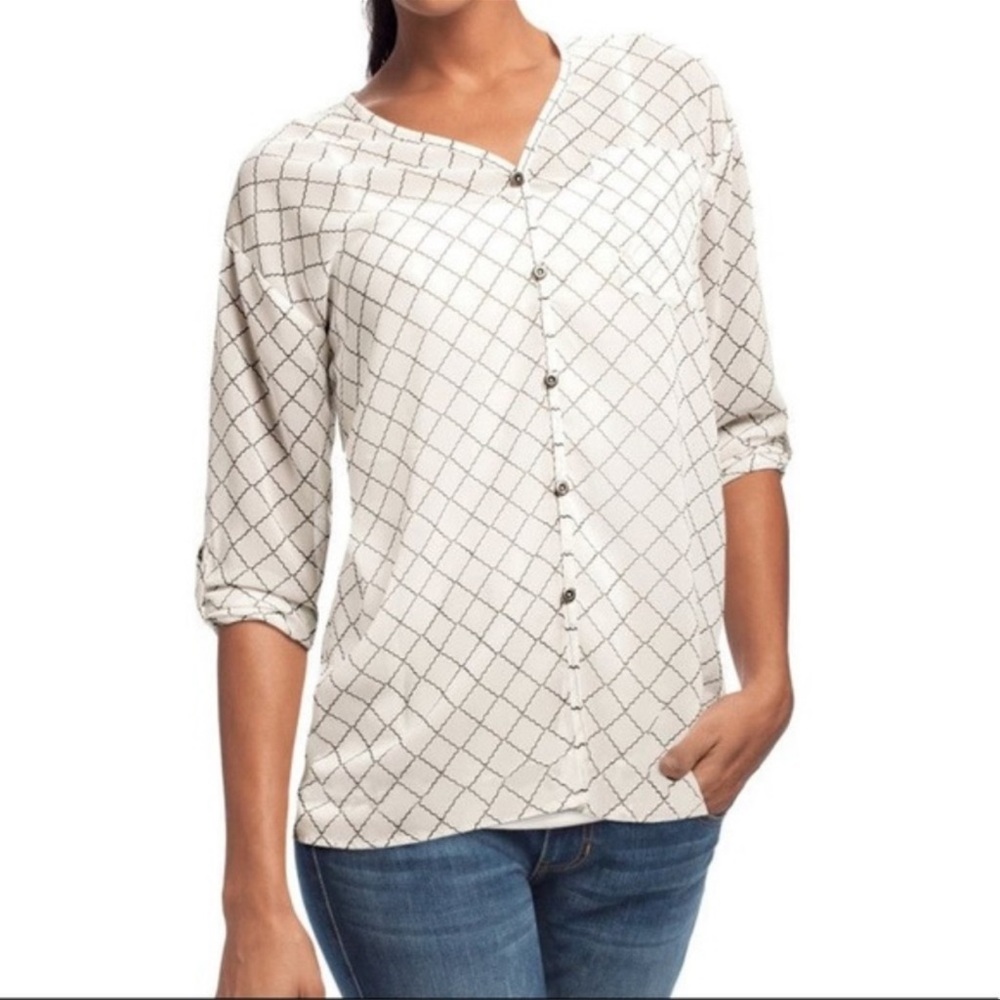 CAbi #740 Chess Board Blouse
